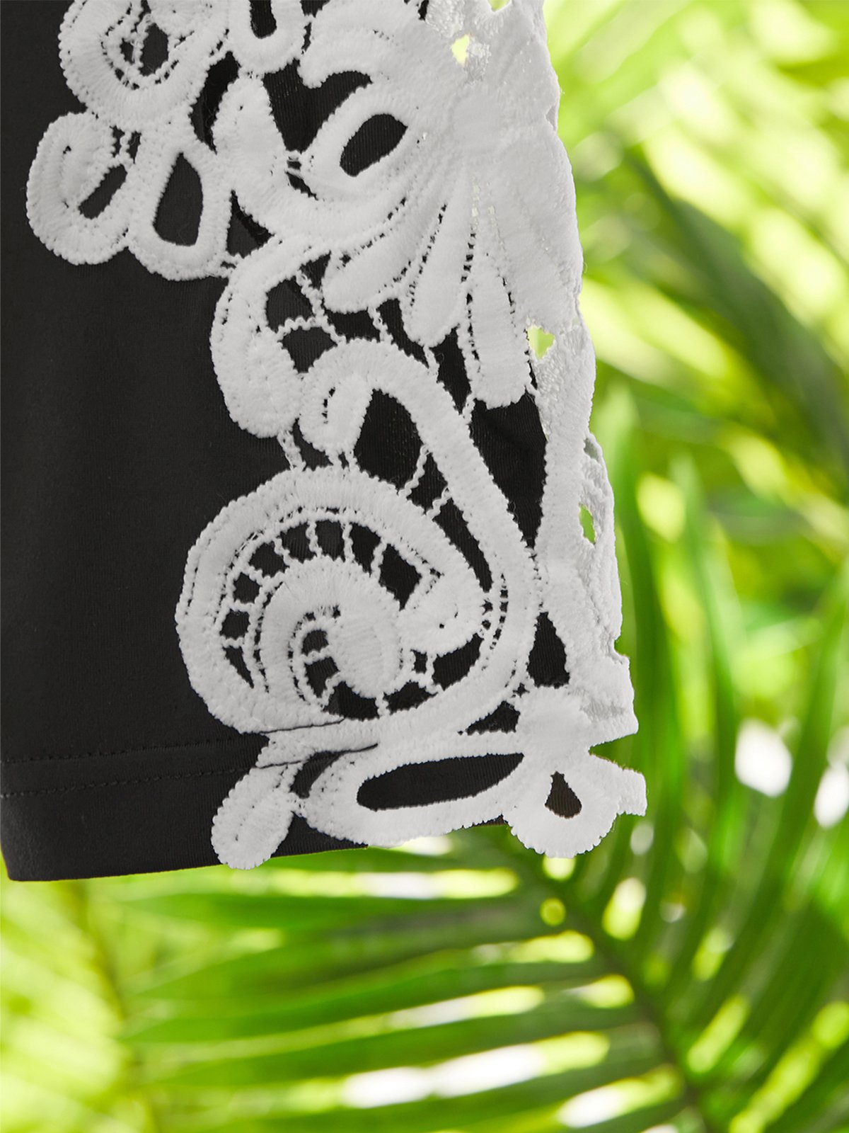 Casual Skinny Lace Mesh Cropped Leggings