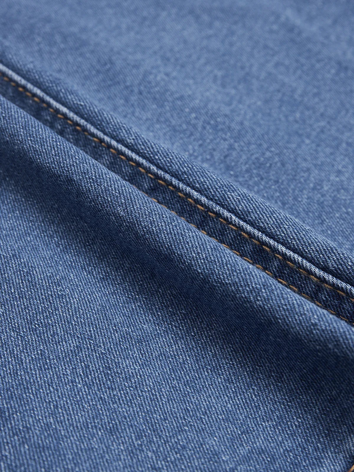 Regular Fit Denim Plain Elegant Denim Skirt