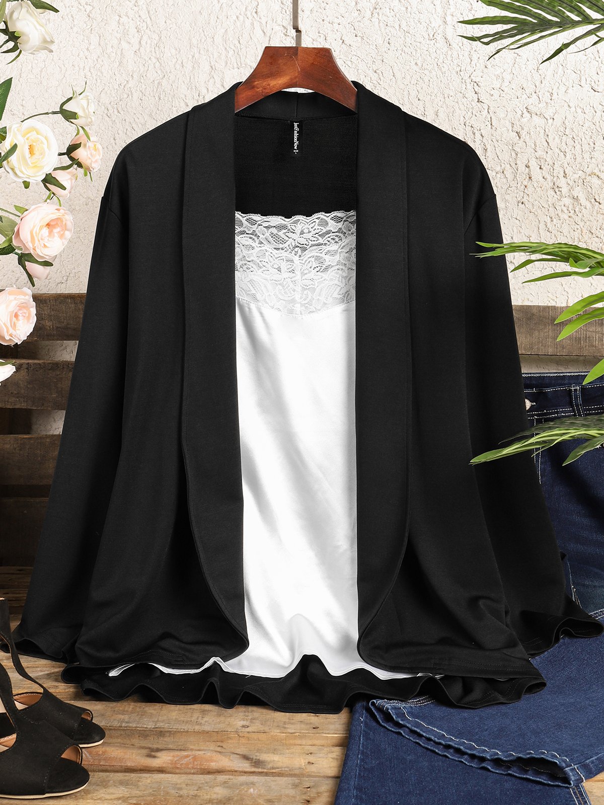 Women's Plain Regular Loose Coat