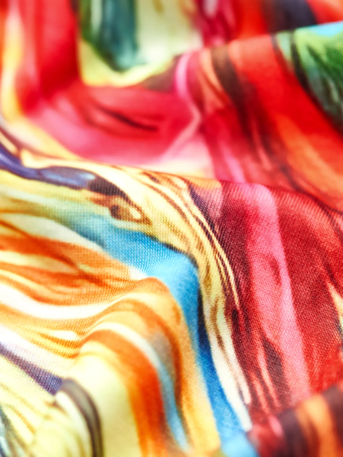 Women Knee Length Short Sleeve Printed floral Jersey V Neck Casual Dress