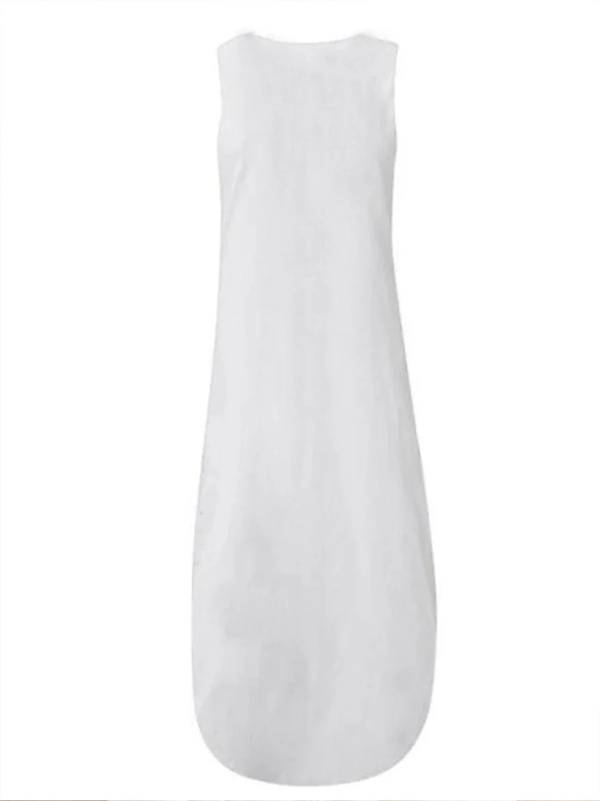 Women Ethnic V Neck Sleeveless Comfy Vacation Maxi Dress