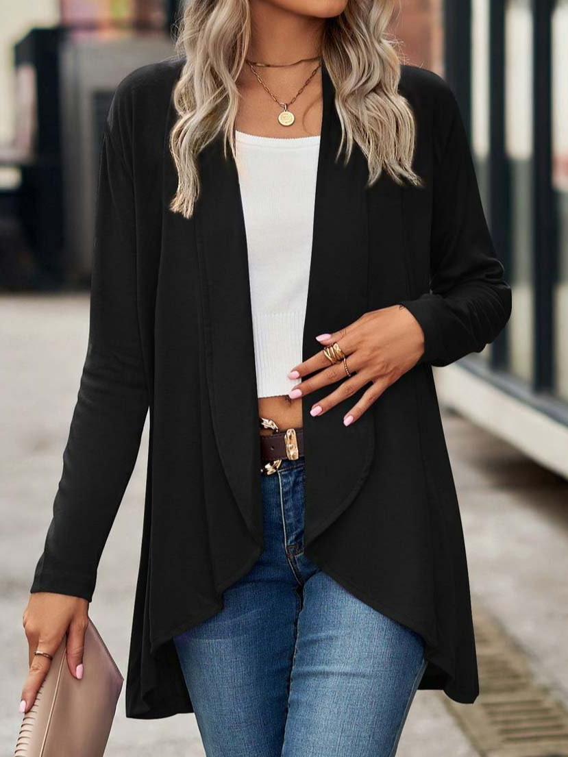 Women's Plain Regular Loose Coat