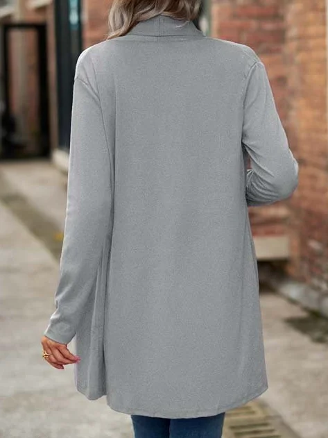 Women's Plain Regular Loose Coat