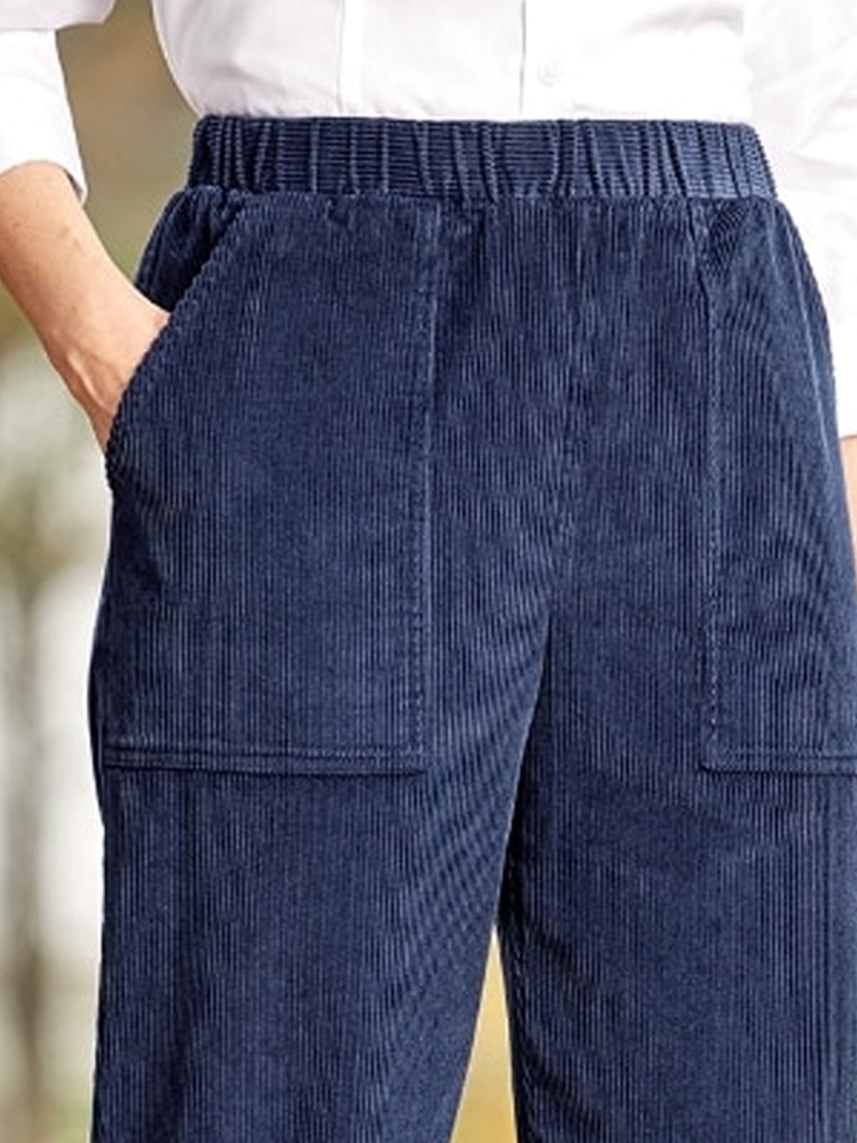 Wide-Wale Corduroy Pull-On Pants