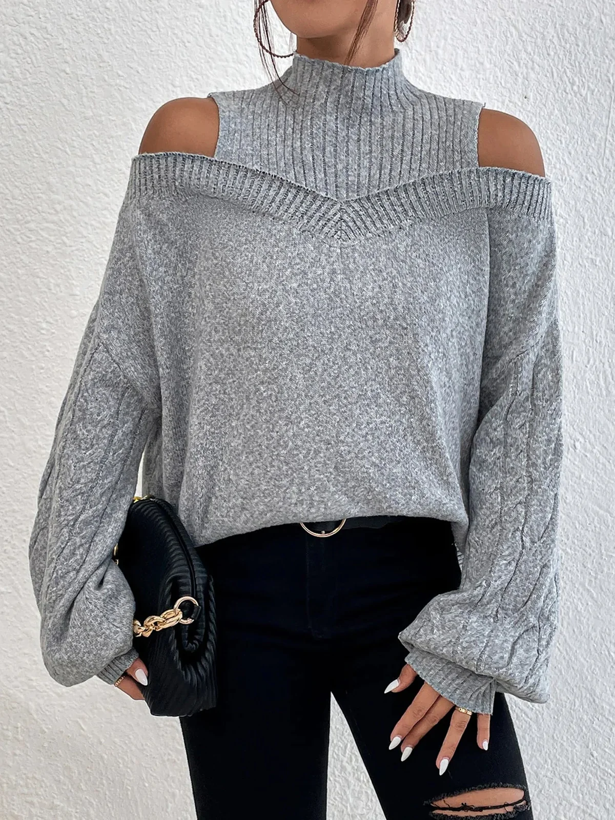 Casual Loose Tunic Sweater Knit Jumper