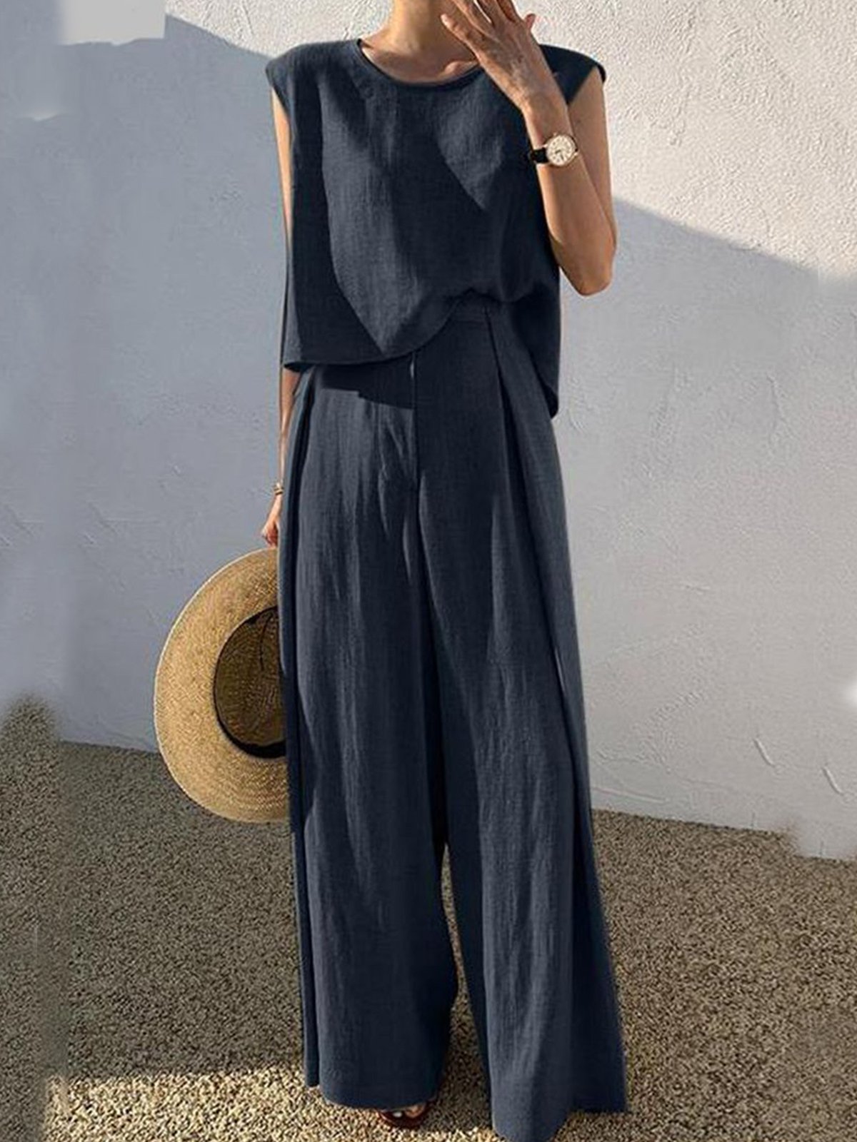 Cotton Casual Loose Two-Piece Set