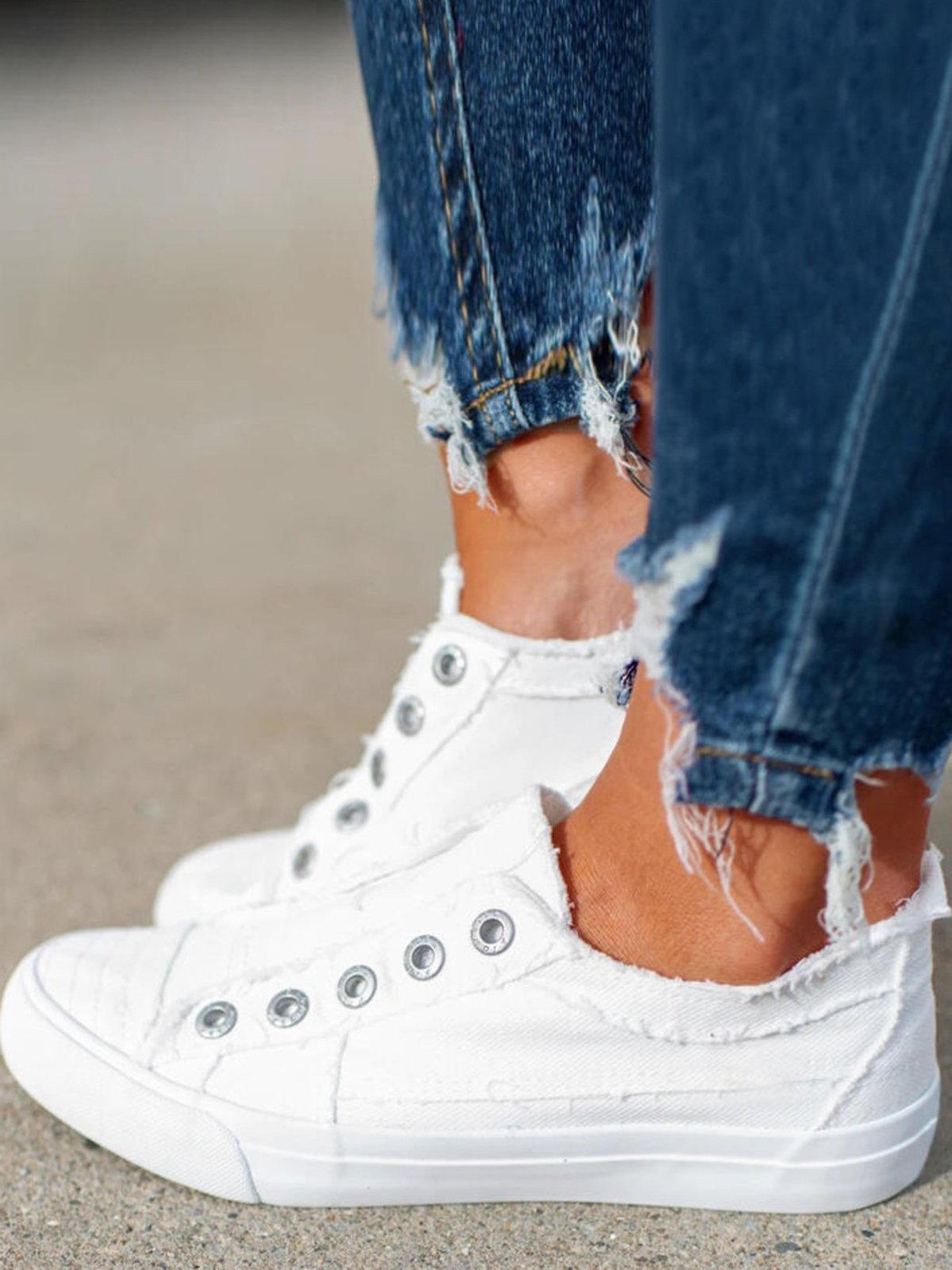 Women's Casual Slip On Canvas Shoes