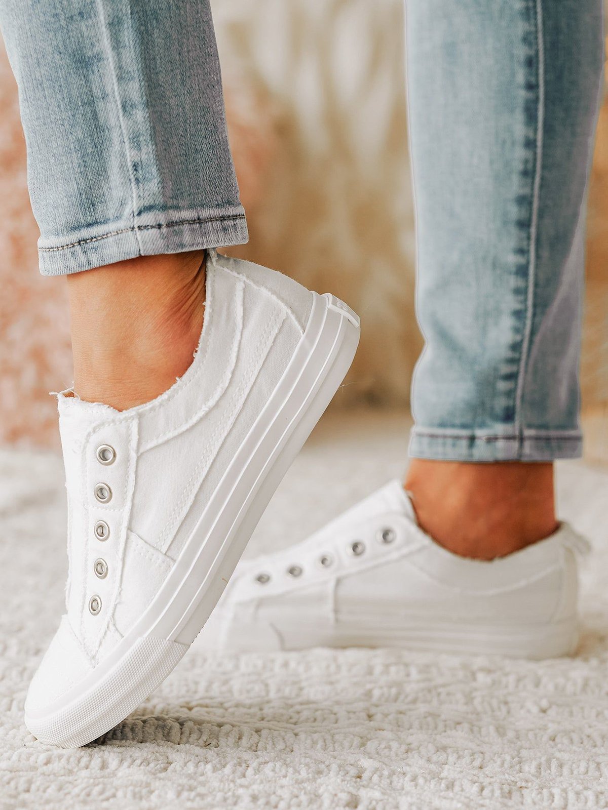 Women's Casual Slip On Canvas Shoes