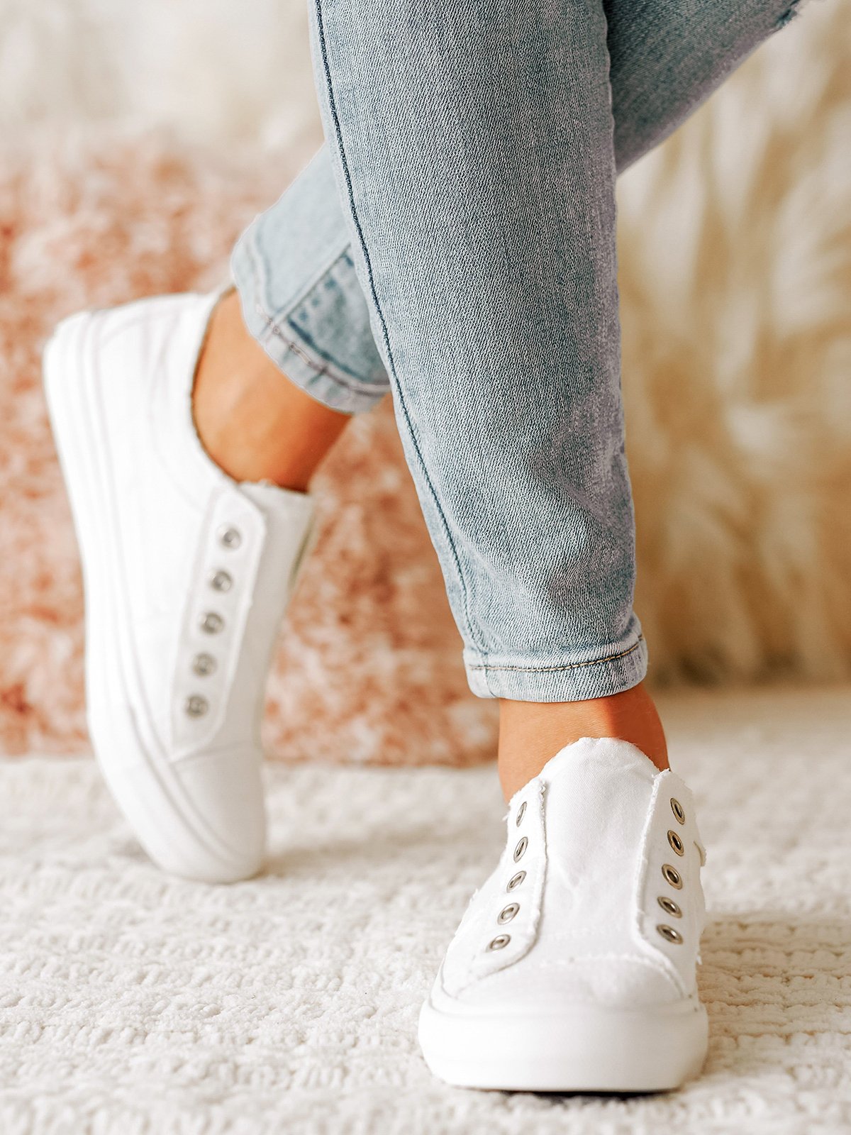 Women's Casual Slip On Canvas Shoes