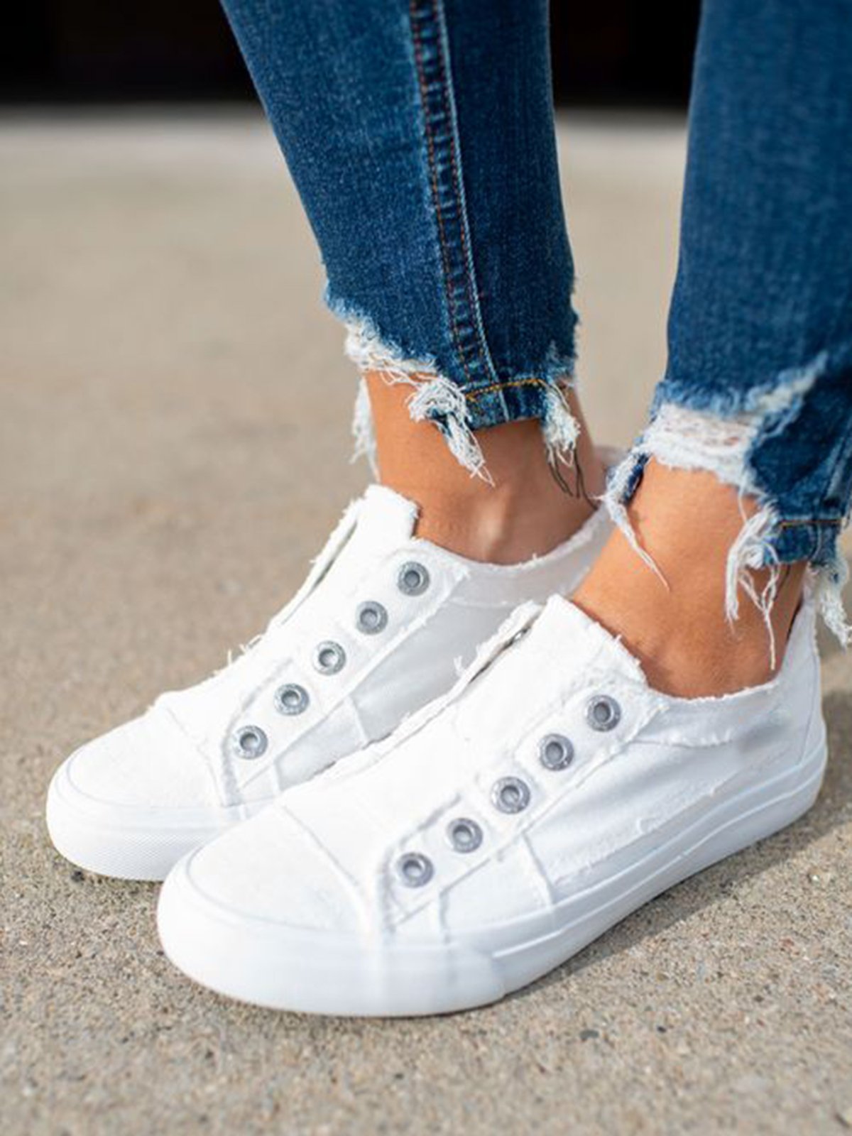 Women's Casual Slip On Canvas Shoes