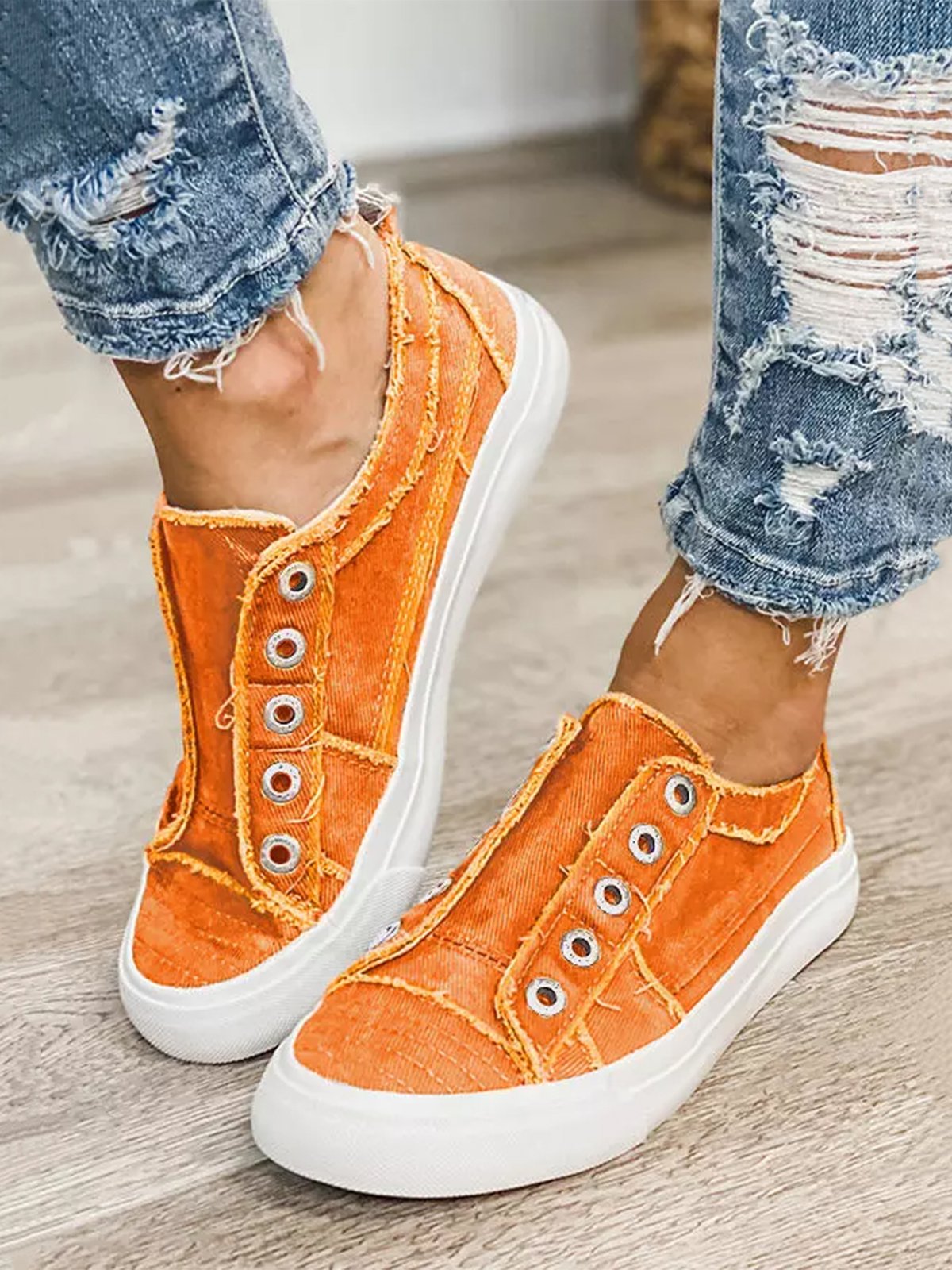 Women's Casual Slip On Canvas Shoes