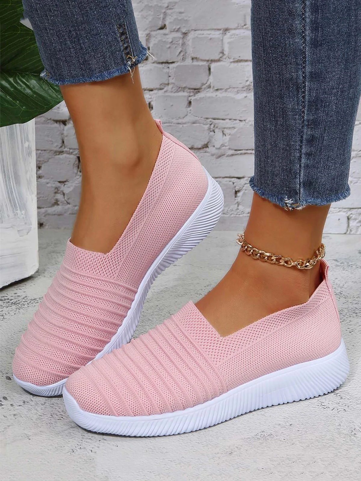Breathable Slip On Sports Sneakers