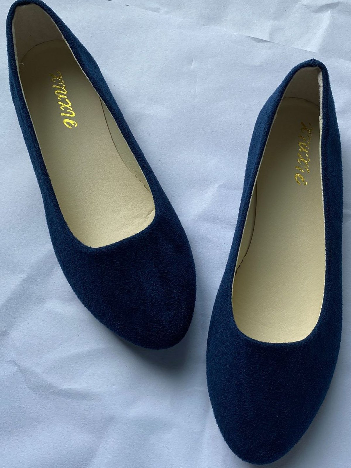 Plain All Season Simple Daily Velvet Flat Heel Round Toe Pu Slip On Shallow Shoes for Women