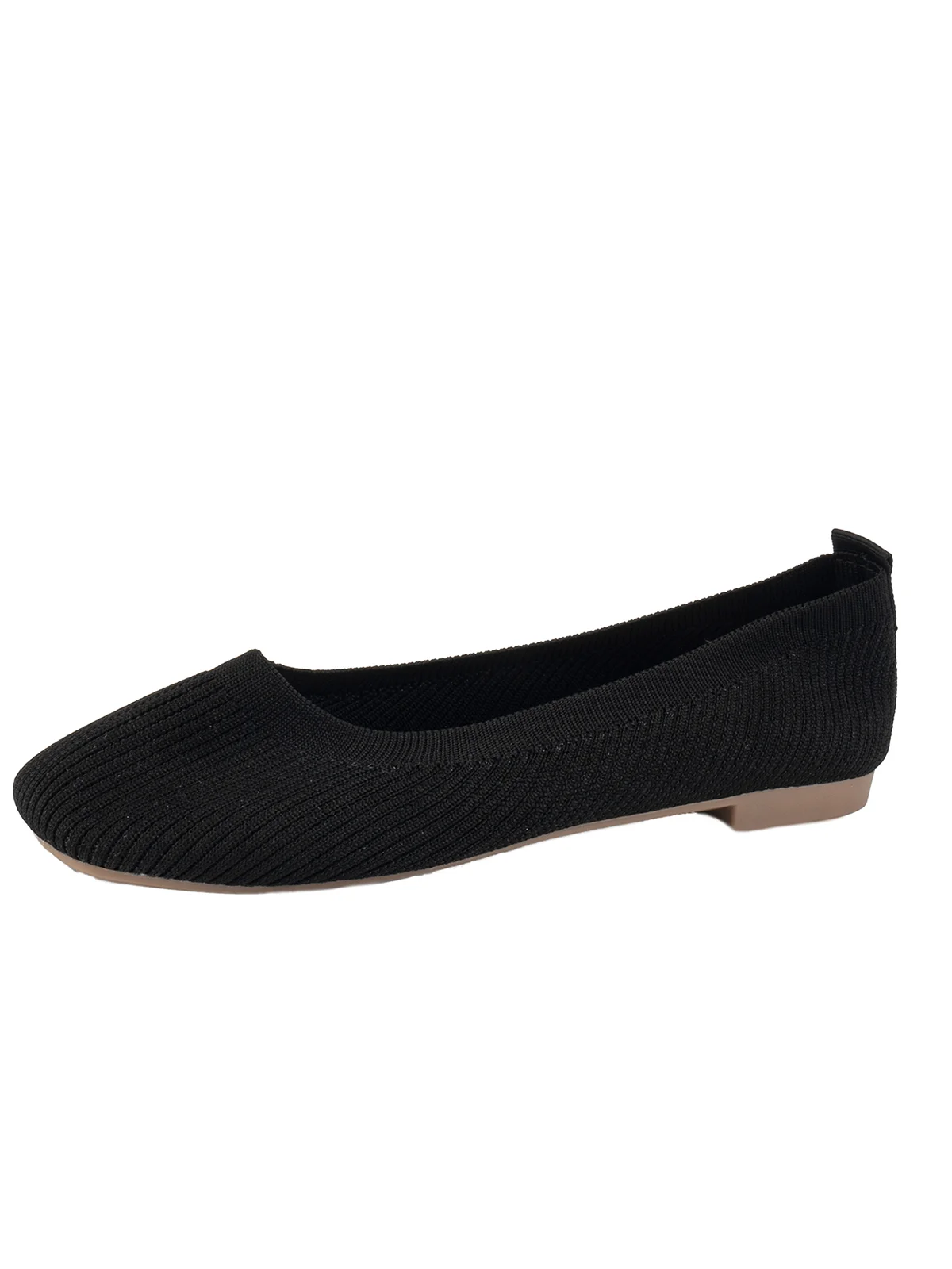 Casual Plain Breathable Slip On Flat Heel Shallow Shoes