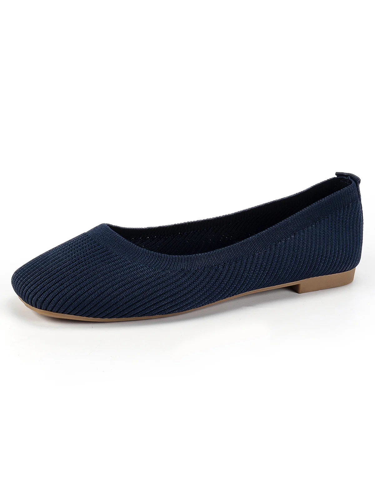 Casual Plain Breathable Slip On Flat Heel Shallow Shoes