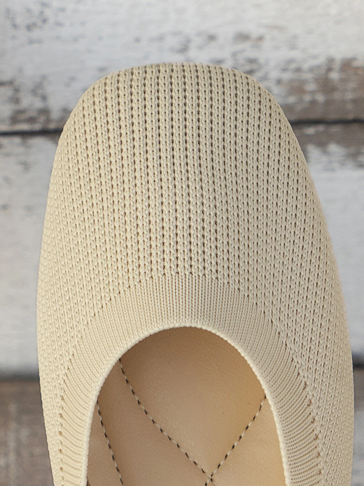 Casual Plain Breathable Slip On Flat Heel Shallow Shoes