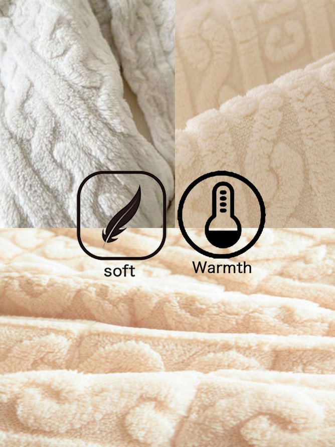 Women's Plain Fleece Loose Teddy Jacket