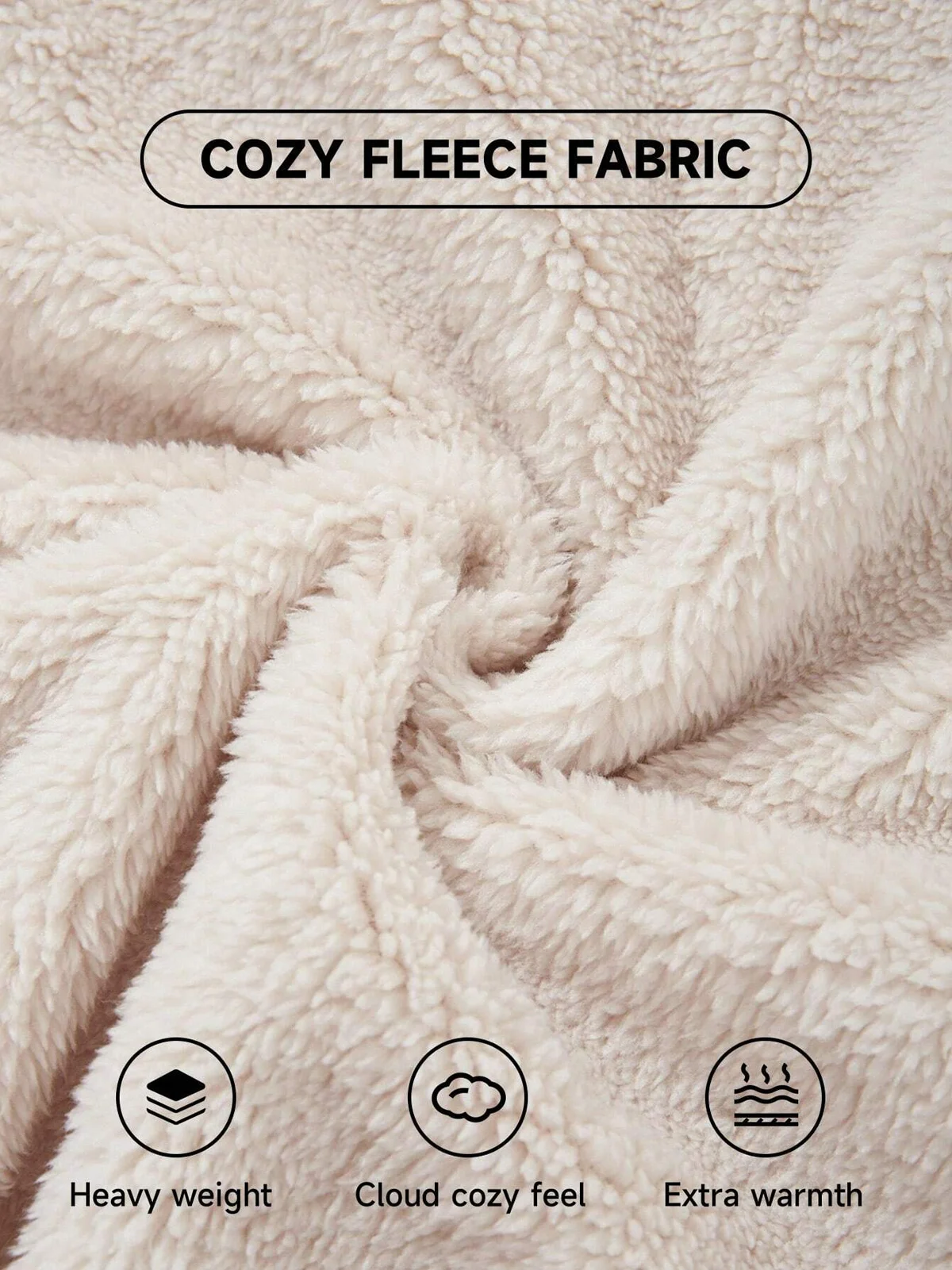 Women's Plain Fleece Loose Teddy Jacket