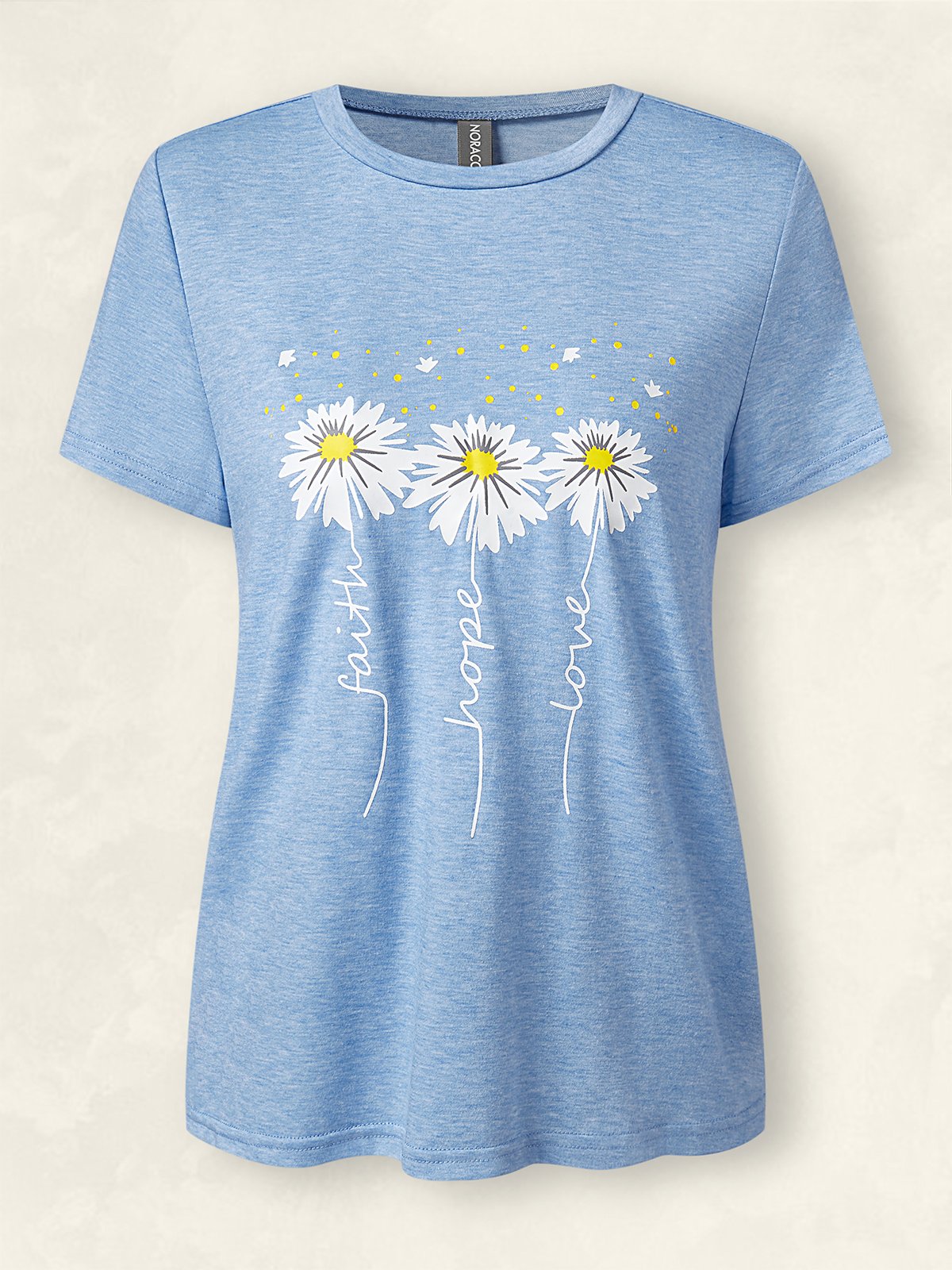 Loose Casual Text Letters Jersey T-shirt