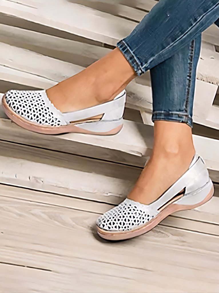 Casual Plain Slip On Low Heel Slide Sandals