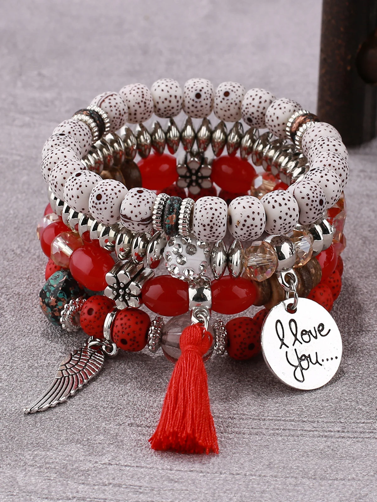 Women Boho Plain All Season Metal Holiday Crystal Chain Bracelets Bracelets