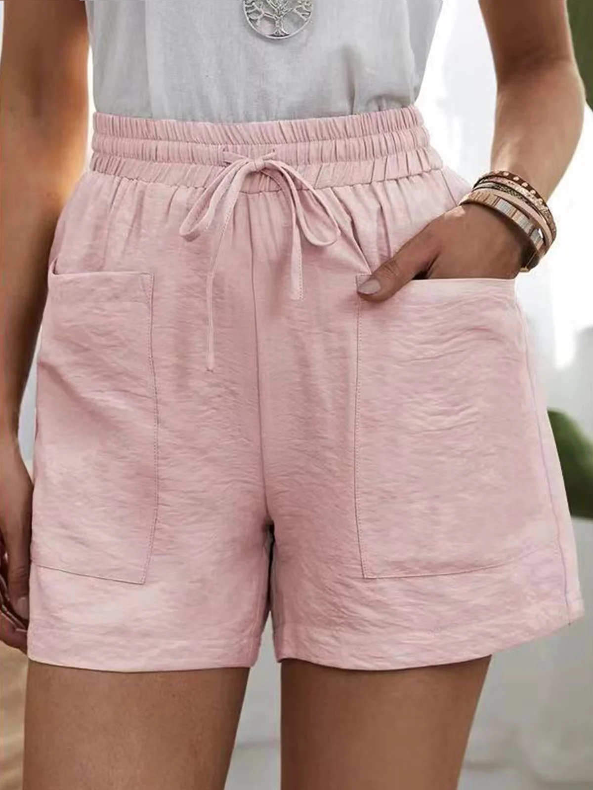 Casual Plain Shorts Pant