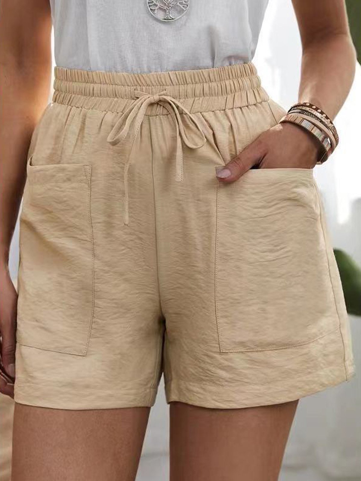 Casual Plain Shorts Pant