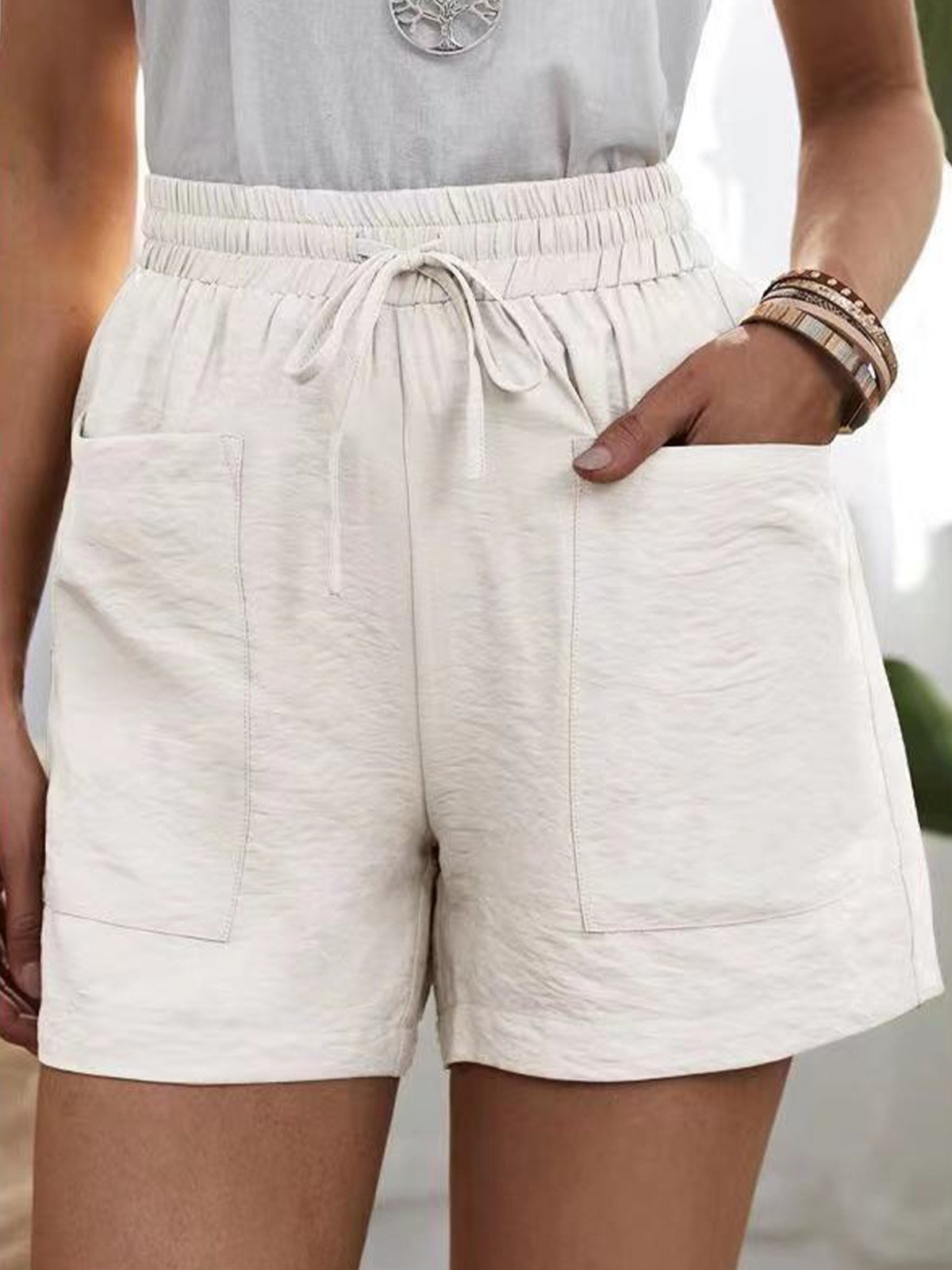 Casual Plain Shorts Pant