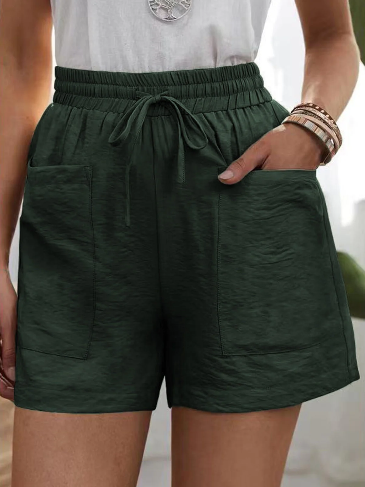 Casual Plain Shorts Pant