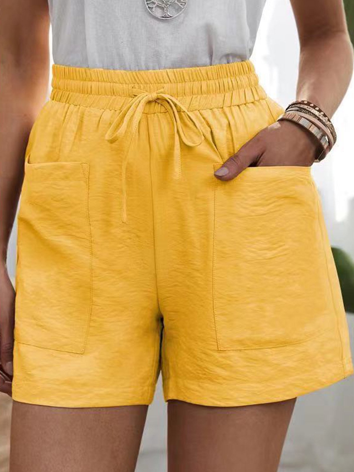 Casual Plain Shorts Pant