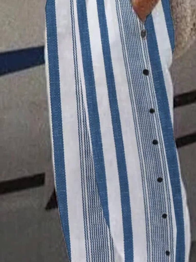 Casual Striped Long Pant