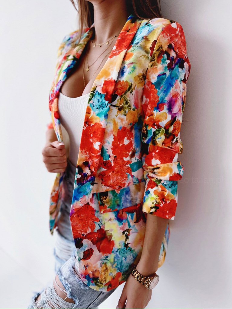 Women's Floral Regular Regular Fit Blazer