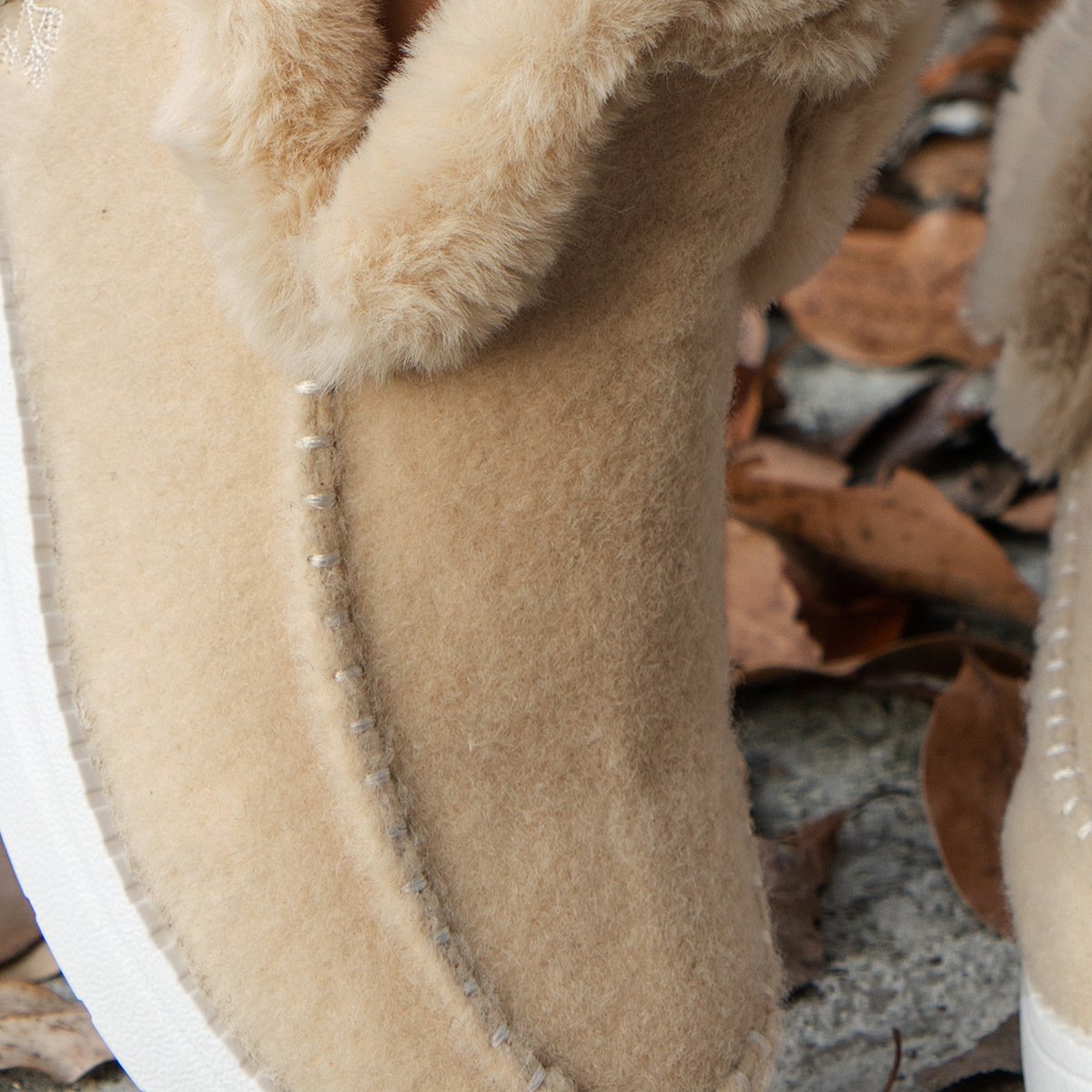 Casual Plain Plush Slip On Flat Heel Comfy Snow Boots