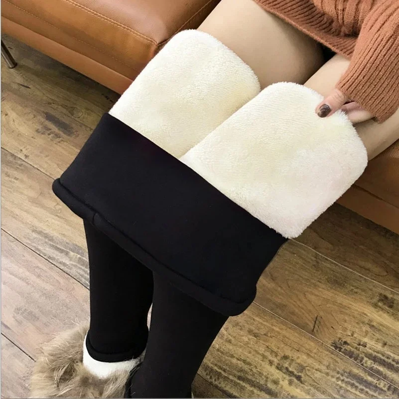 Casual Basics Fleece Plain Skinny Soft Clouds Ankle Pants Leggings