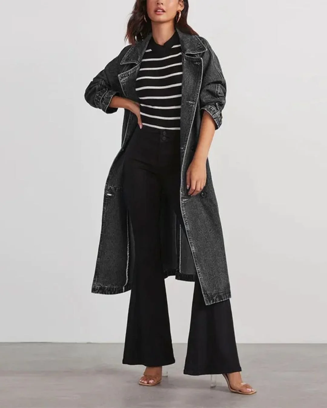 Women Spring/Fall Outerwear Casual Plain Long Sleeve Shawl Collar Jacket