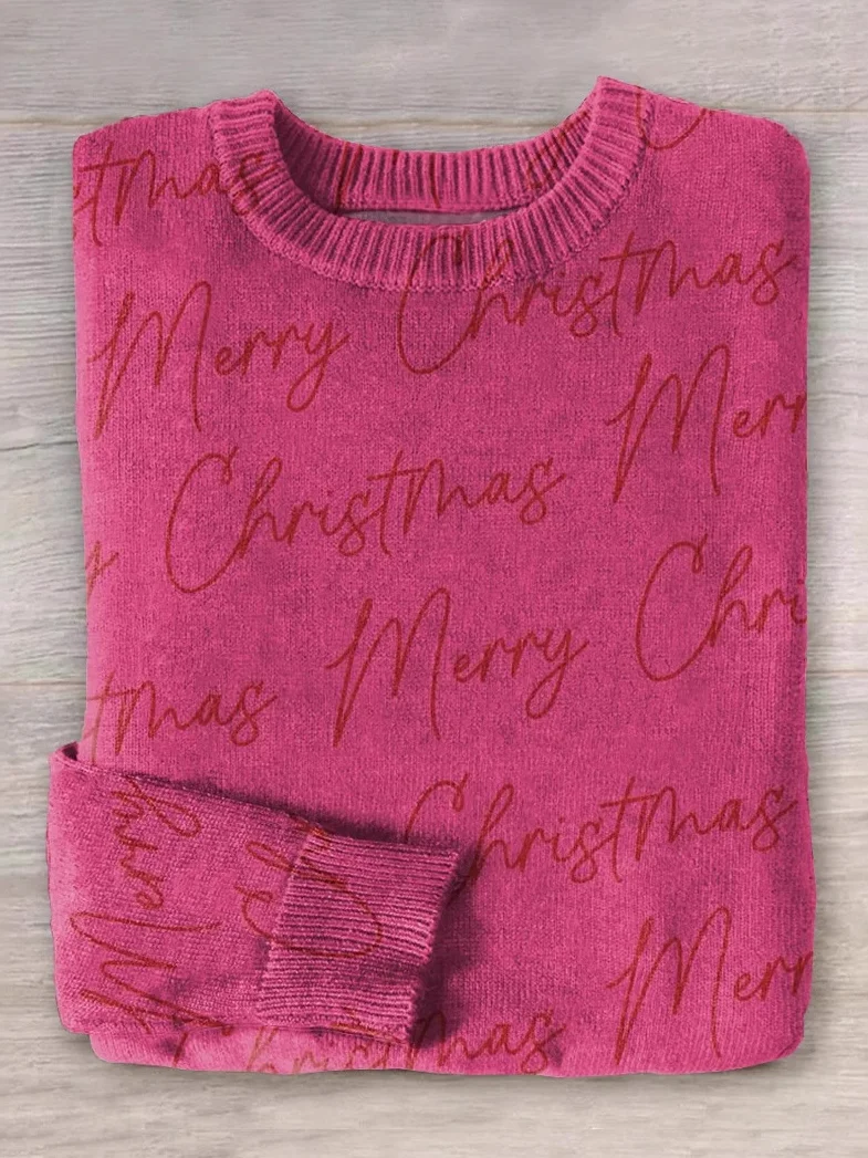 Casual Crew Neck Letter Pattern Sweatshirt