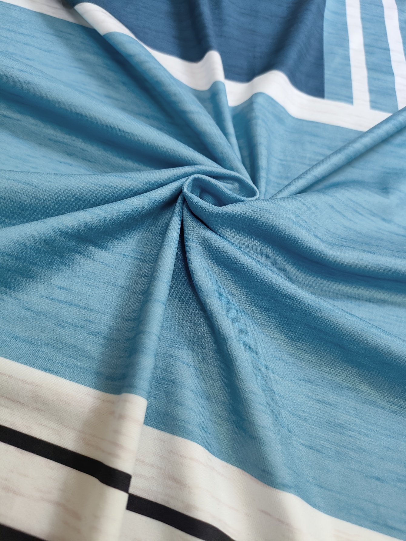 Women Geometric Two-Piece Set Daily Long Sleeve Casual Spring/Fall Top With Pants Matching Set