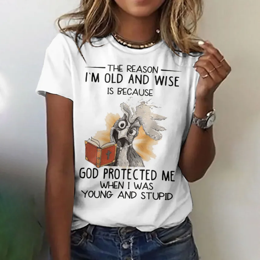 Casual Floral Crew Neck Short Sleeve T-shirt