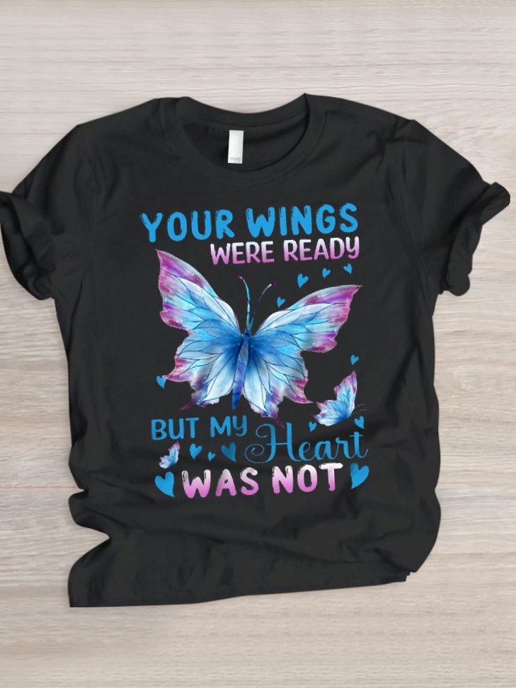 Casual Animal Crew Neck Short Sleeve T-shirt