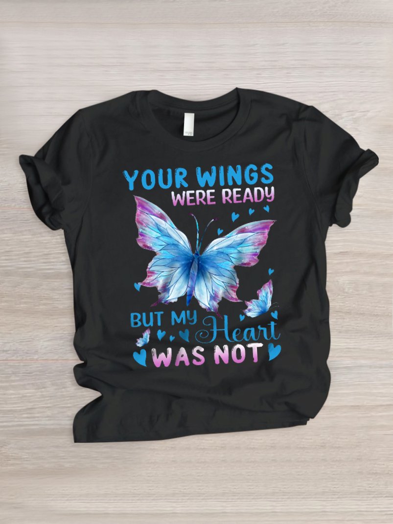 Casual Animal Crew Neck Short Sleeve T-shirt