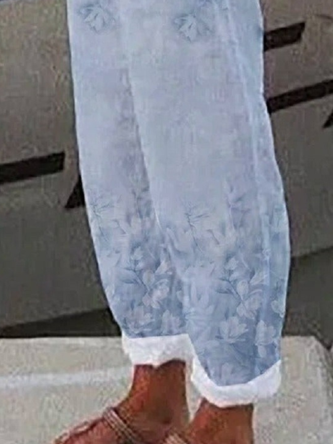 Casual Floral Long Pant