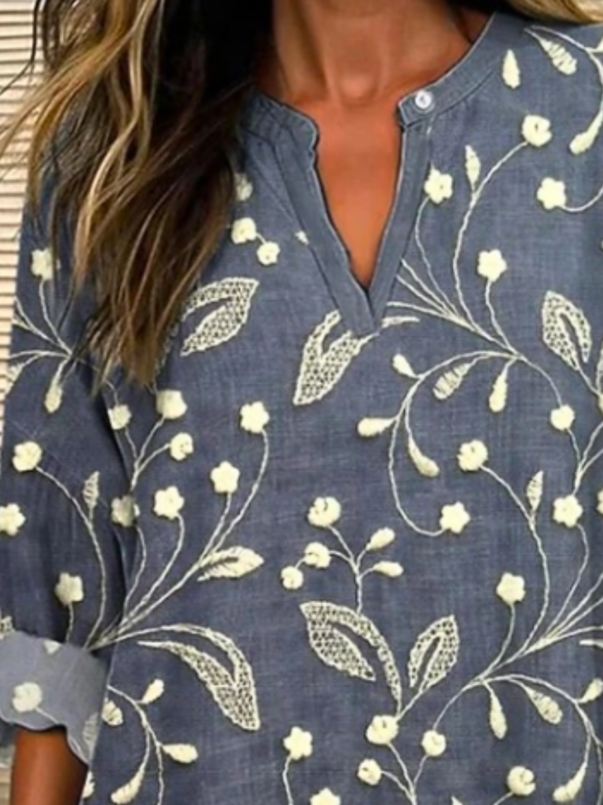 Casual Floral Print Half Sleeve Regular Daily Loose Blouse For Women