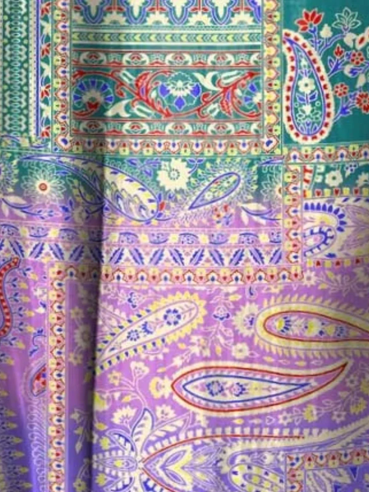 Women Vacation Paisley Print Crew Neck Sleeveless Comfy Casual Midi Dress