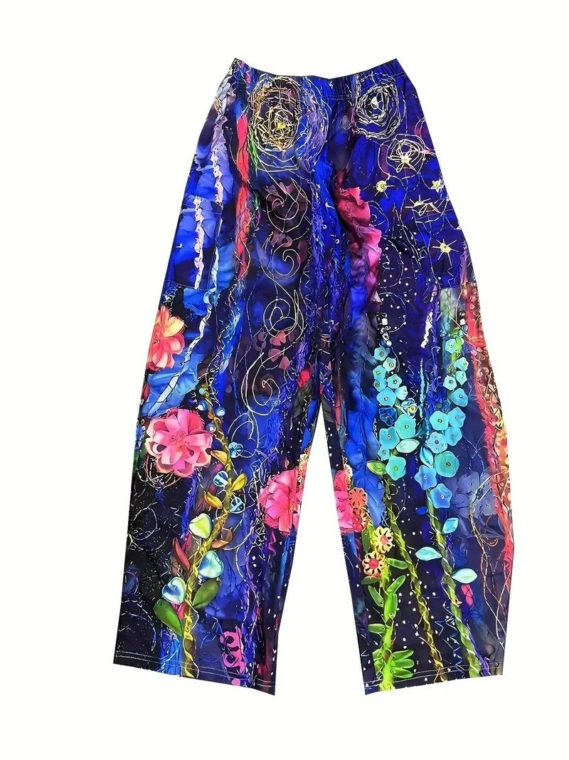 Casual Floral Long Pant