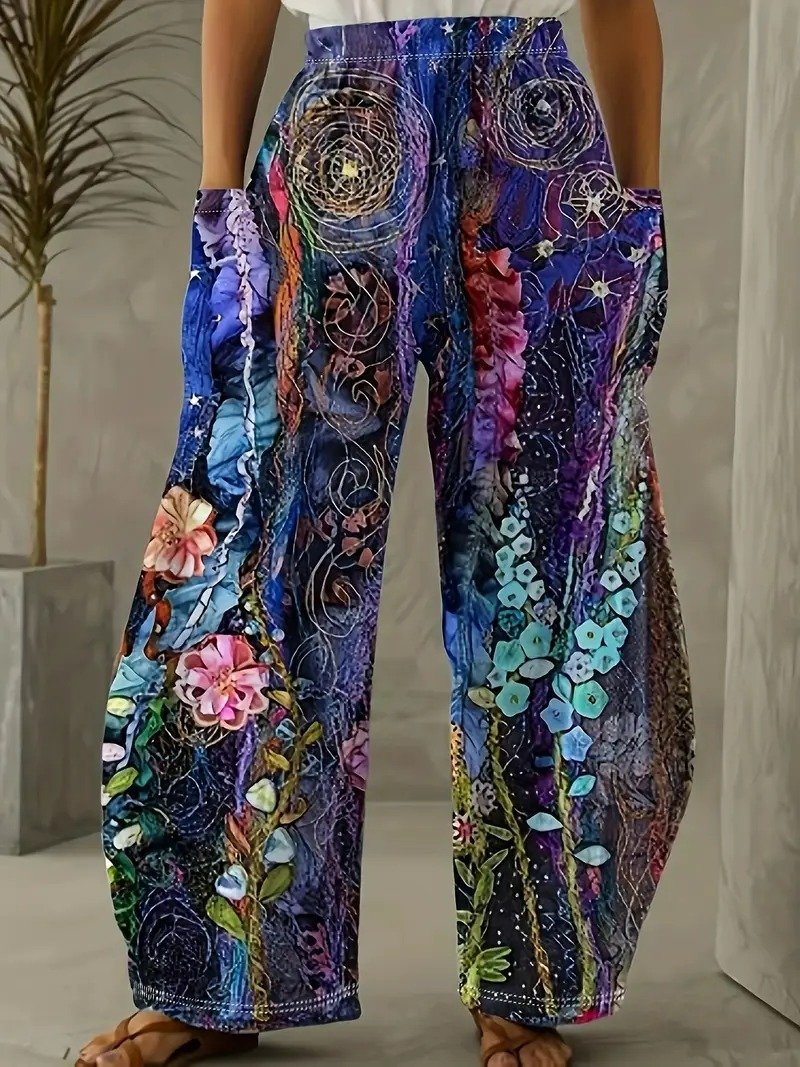 Casual Floral Long Pant
