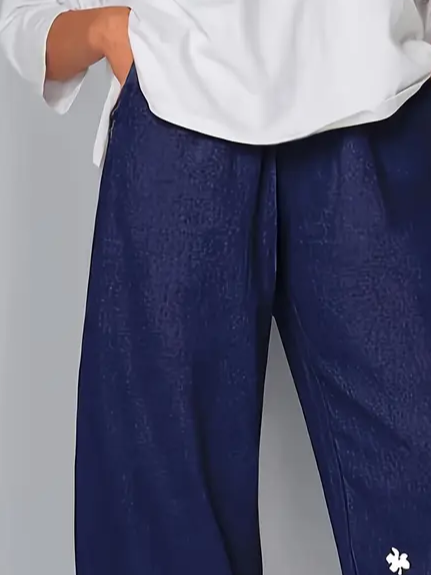 Casual Floral Capris Printing Pant