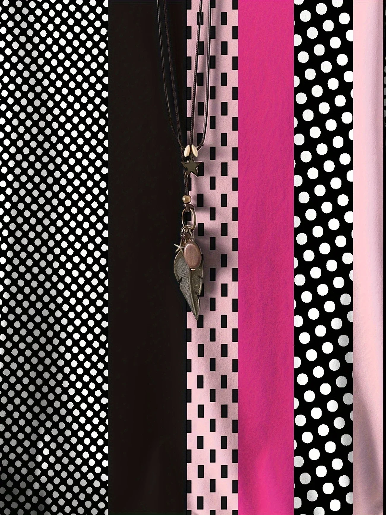 Vintage Striped Crew Neck Three Quarter Sleeve T-shirt