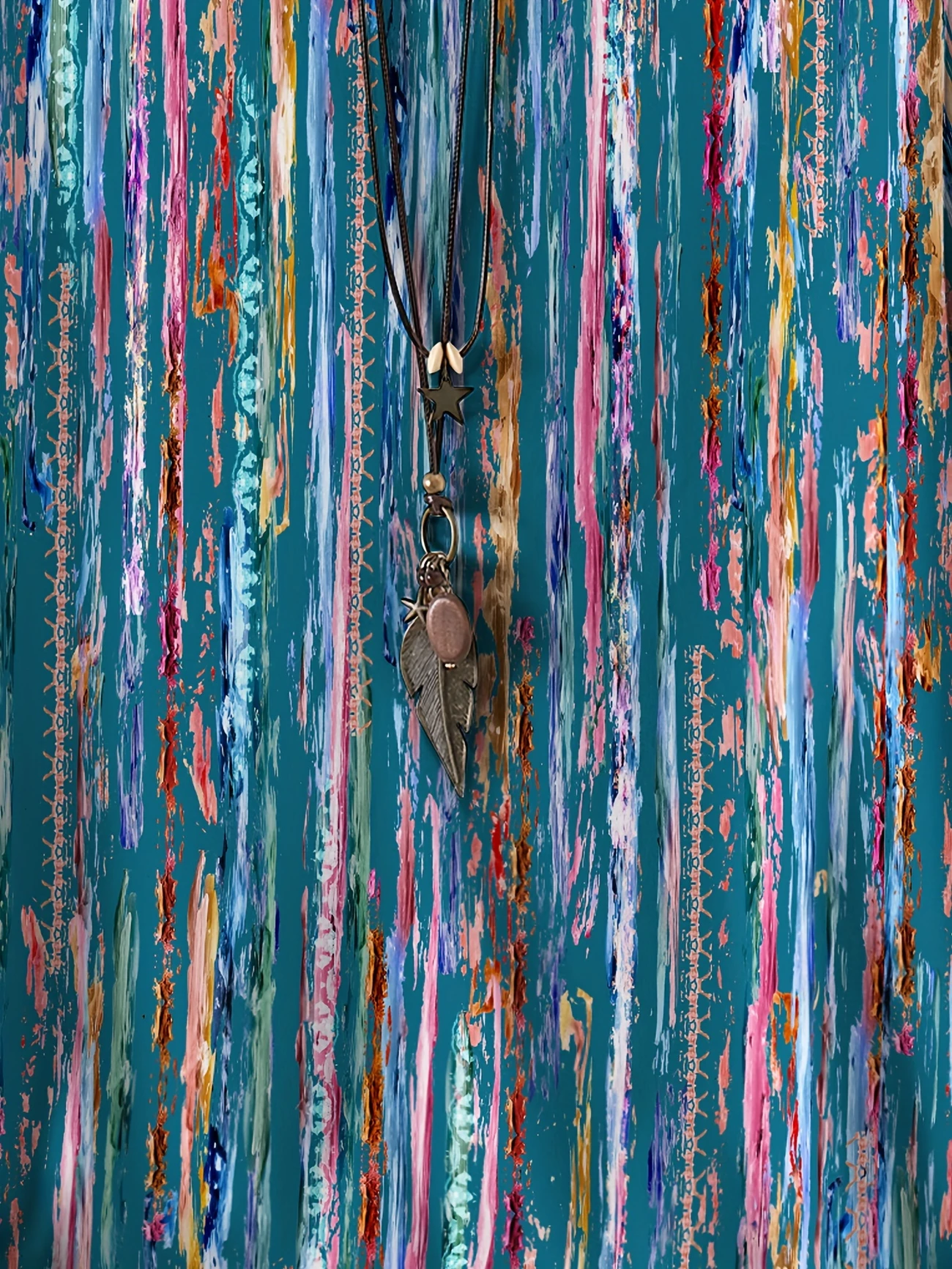 Vintage Striped Crew Neck Three Quarter Sleeve T-shirt