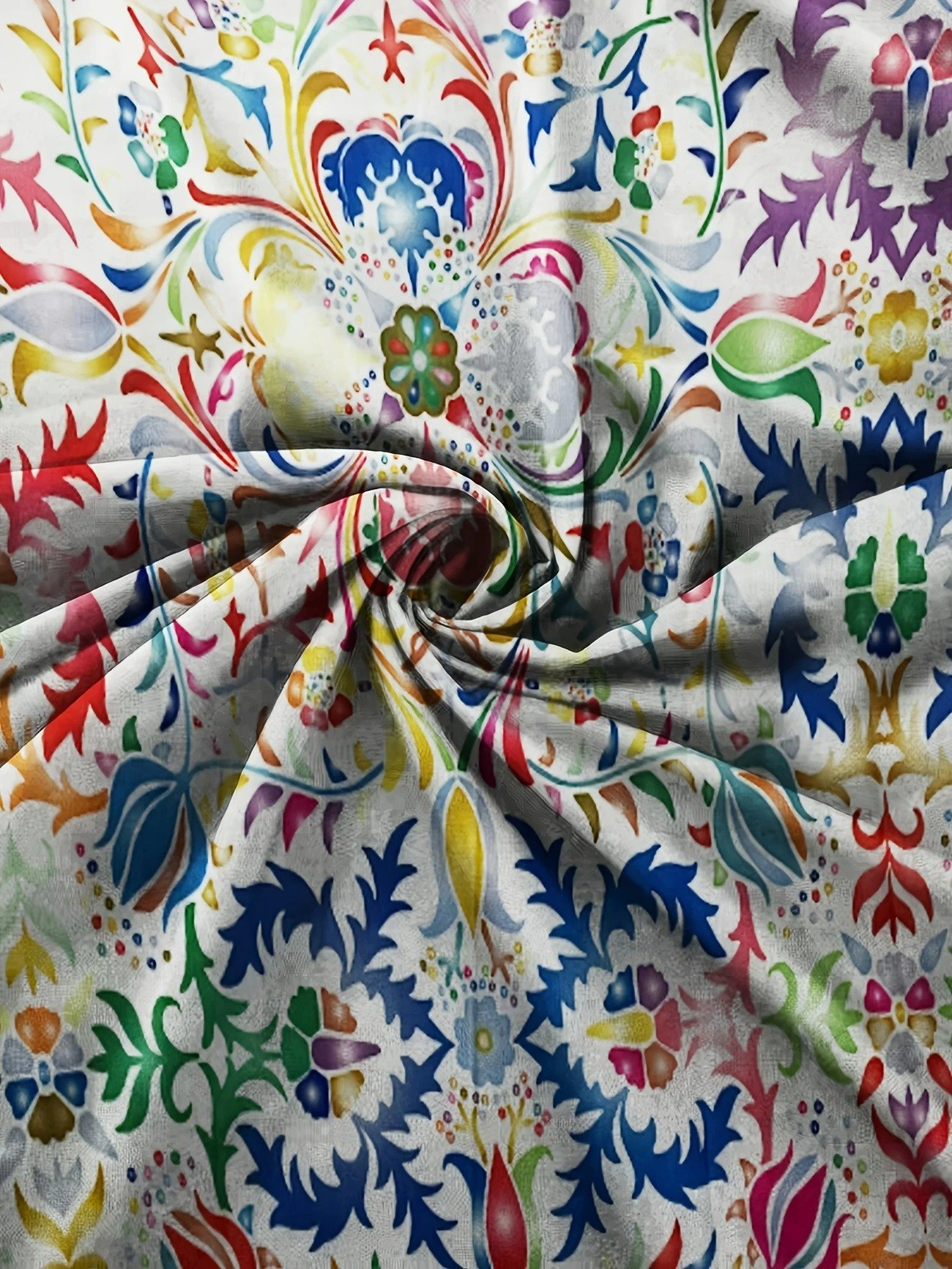 Shawl Collar Half Sleeve Abstract Geometry Regular Loose Blouse For Women