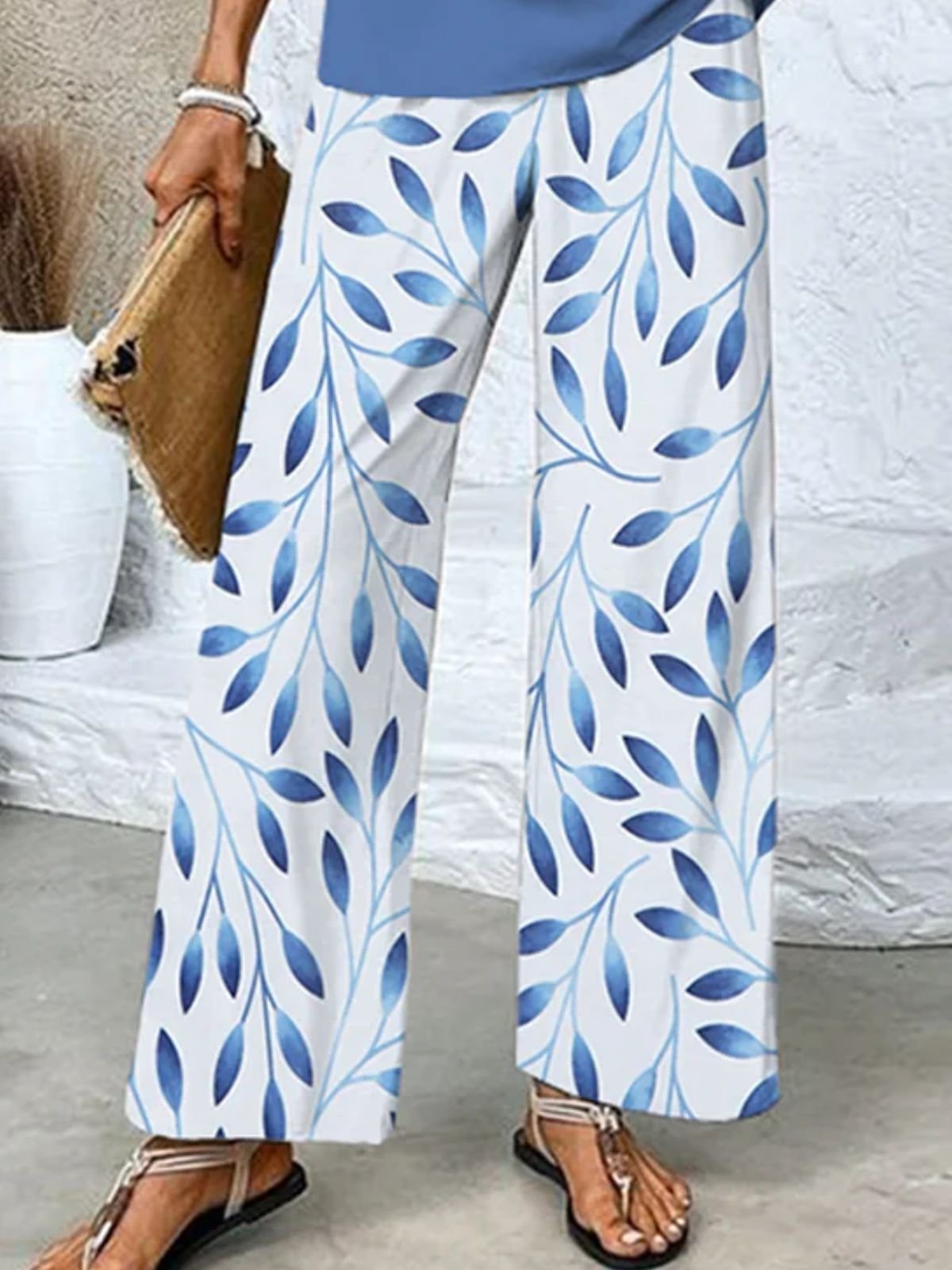 Women Ombre Two-Piece Set Daily Sleeveless Casual Summer Top With Pants Matching Set